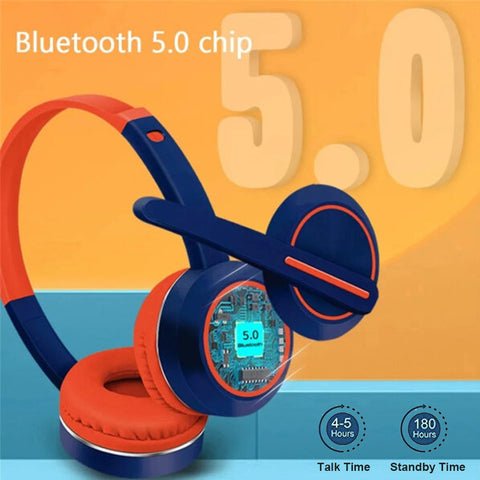 3.5mm Jack Wired Headphones, Over Ear Stereo Headset with Noise Reducing Boom Mic and in-Line Controls, for Kids Students Teachers Learning Studying and Office Work HDSET-G30