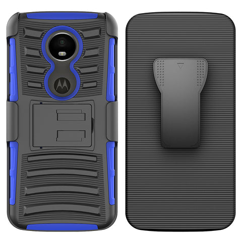 For Moto E4 Plus Case with Combo Clip Holster Cover HPC43