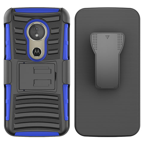 For Moto E5 Play Case with Combo Clip Holster Cover HPC43
