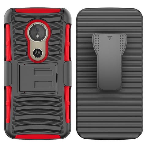 For Moto E5 Play Case with Combo Clip Holster Cover HPC43