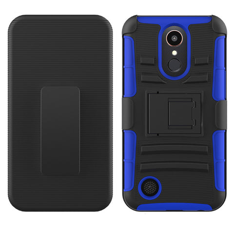 For LG K10 Case with Combo Clip Holster Cover HPC43