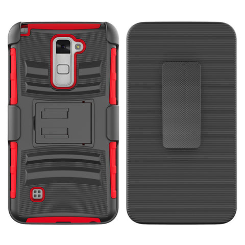 For LG Stylo 2 LS775 Case with Combo Clip Holster Cover HPC43