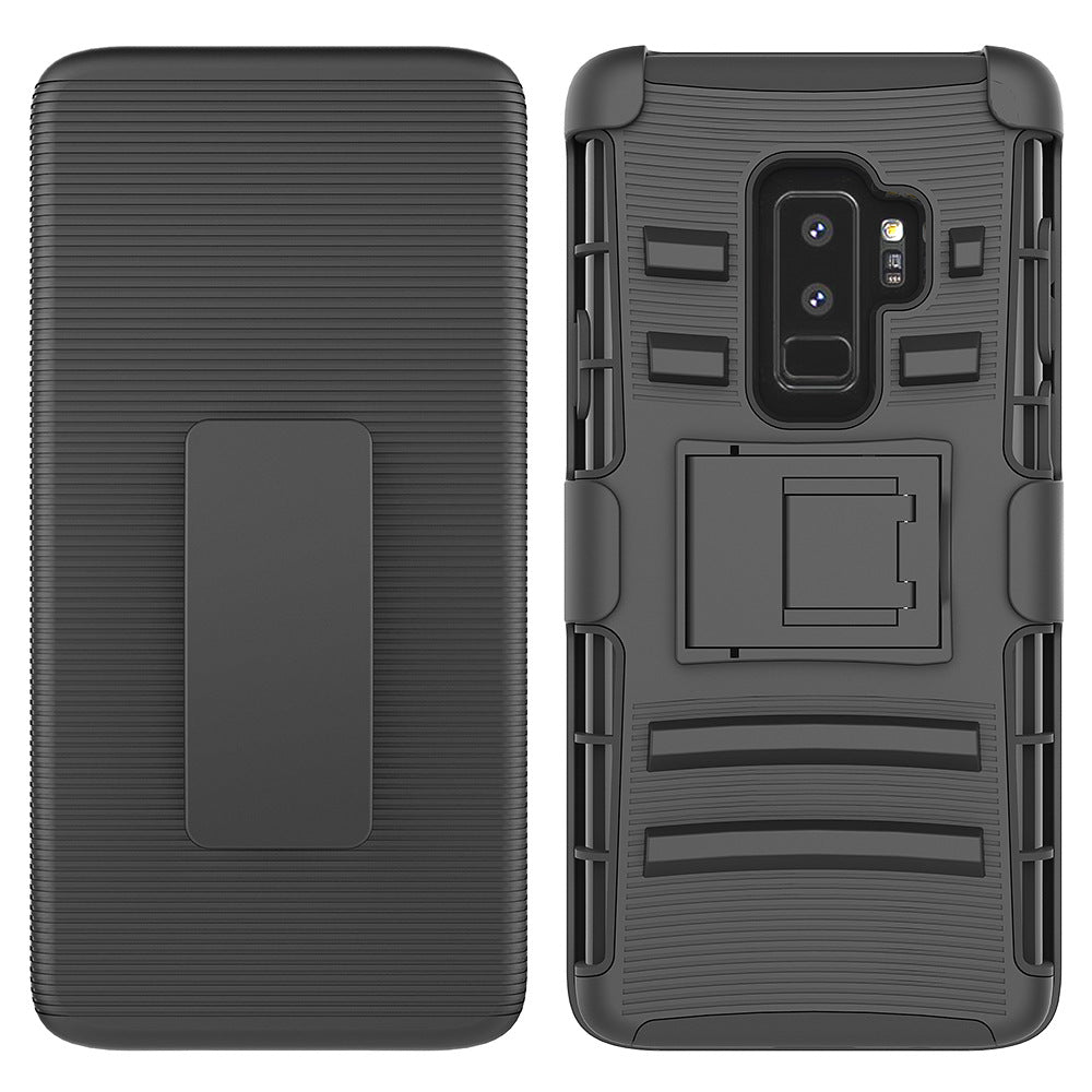For Galaxy S9 Plus Case with Combo Clip Holster Cover HPC43
