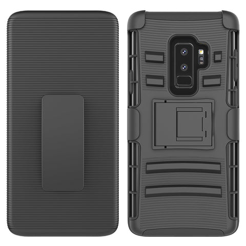 For Galaxy S9 Plus Case with Combo Clip Holster Cover HPC43