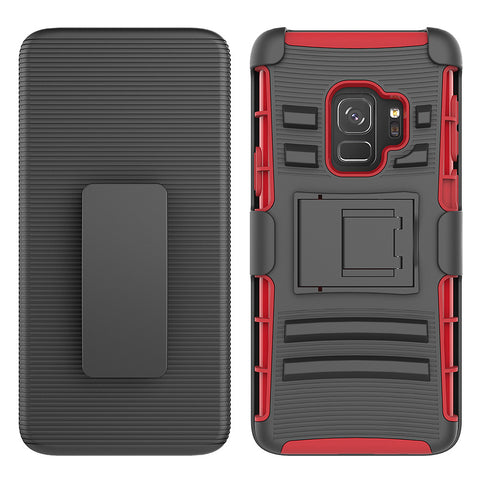 For Galaxy S9 Case with Combo Clip Holster Cover HPC43