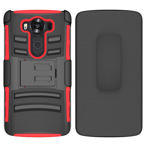 For LG V10 Case with Combo Clip Holster Cover HPC43