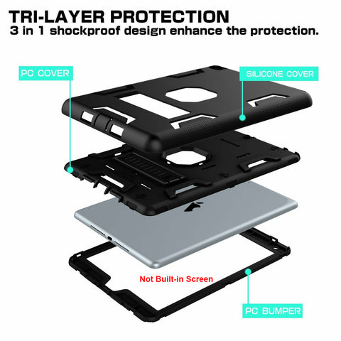 For iPad 2 3 4 Generation Case 9.7 inch Military Heavy Duty Cover MTY