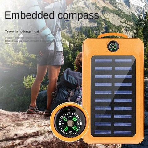 20000mAh Power Bank Solar Charging Portable Charger with LED Flashlight SOVO