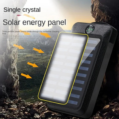 20000mAh Power Bank Solar Charging Portable Charger with LED Flashlight SOVO