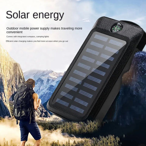 20000mAh Power Bank Solar Charging Portable Charger with LED Flashlight SOVO