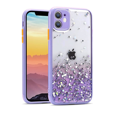 For iPhone 12 Case with Bling Rhinestones Soft Cover SFL103