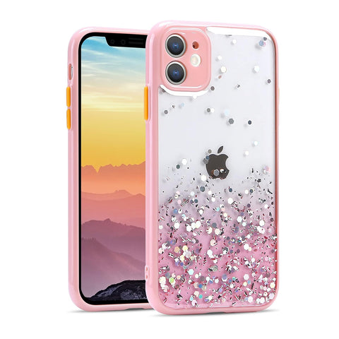 For iPhone 12 Case with Bling Rhinestones Soft Cover SFL103