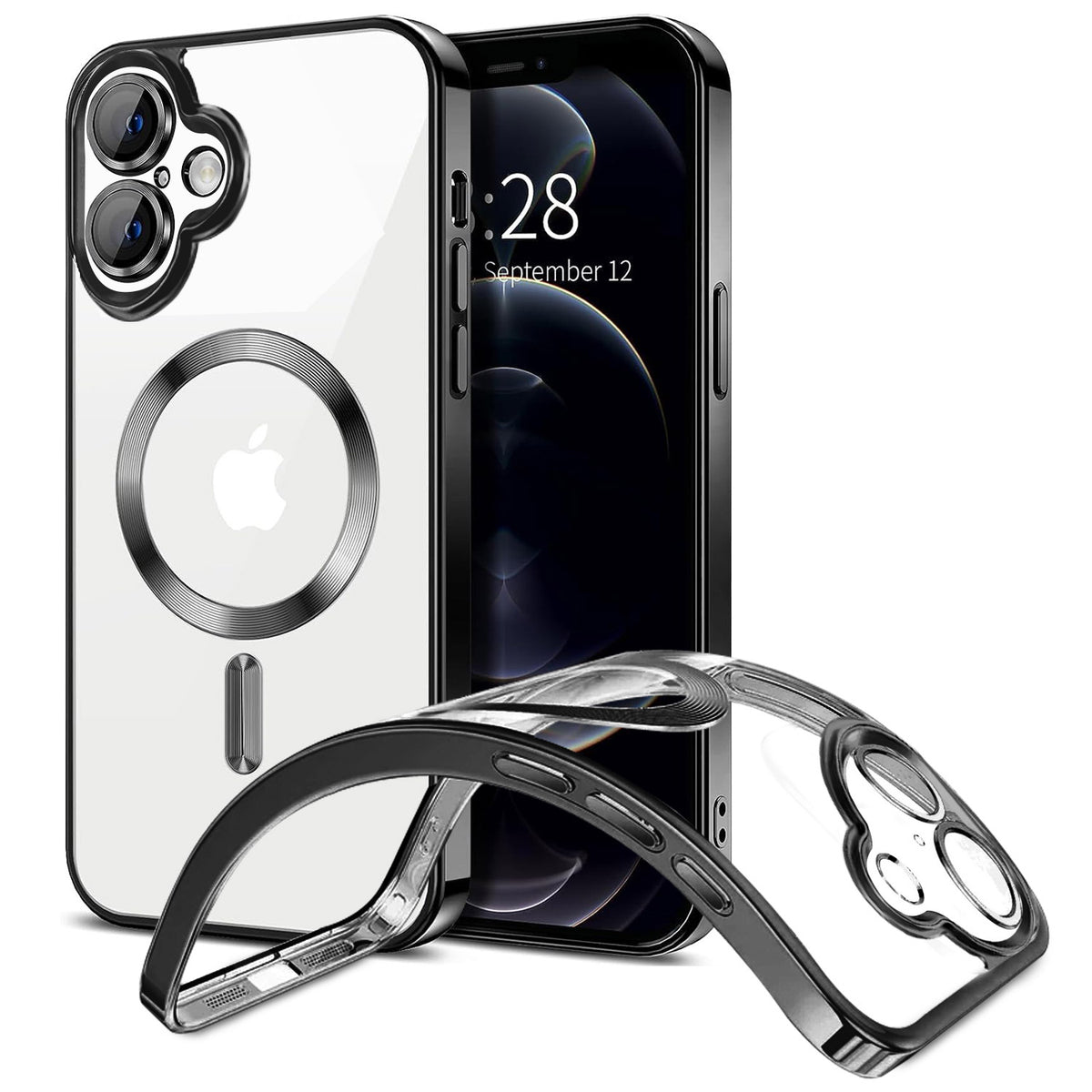 For Apple iPhone 17 Case Slim Clear Transparent Shockproof Soft Cover 6.3-inch SFL113