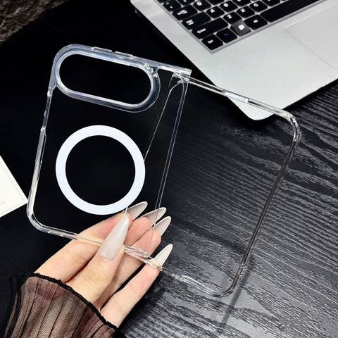 For iPhone Duo Foldable Clear Case with Magsafe Charging Soft Cover SFL113