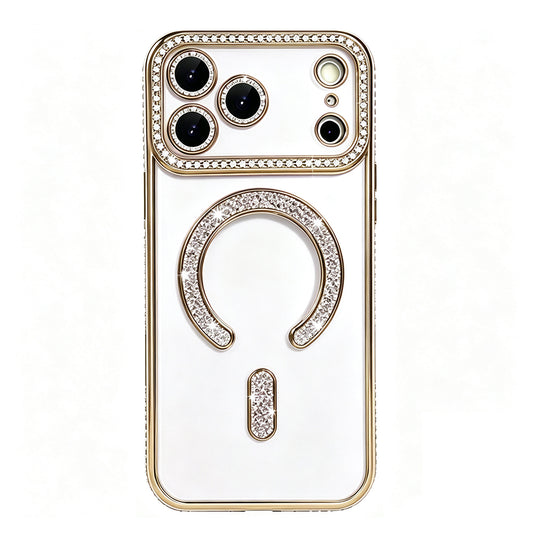 For Apple iPhone 18 Pro Max Case Clear Rhinestone Glitter Slim Soft Cover SFL146