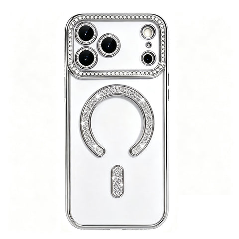 For Apple iPhone 18 Pro Max Case Clear Rhinestone Glitter Slim Soft Cover SFL146