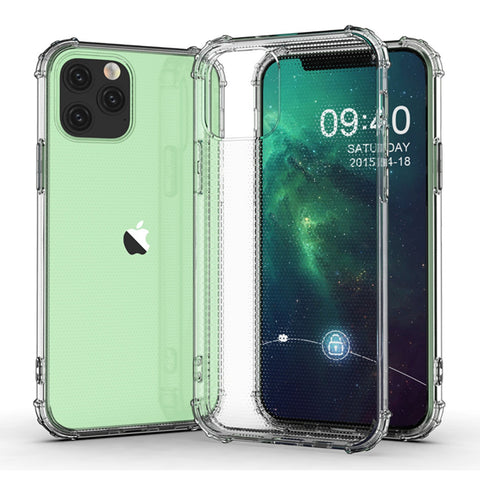 For iPhone 12 Pro Max Case with Air Cushion Clear Transparent Soft Cover SFL74