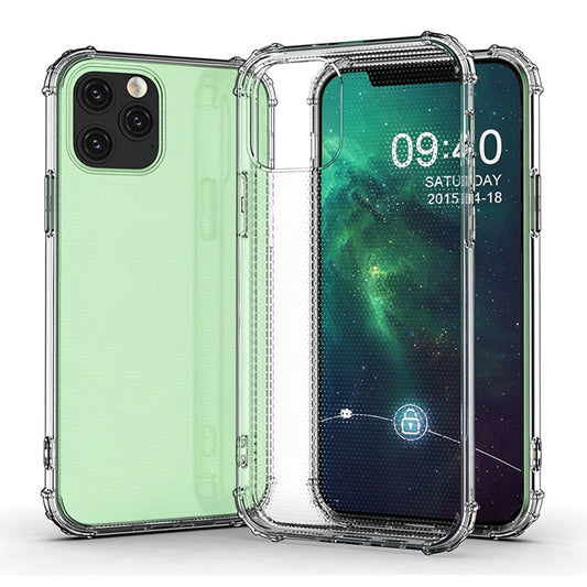 For iPhone 12 Pro Case with Air Cushion Clear Transparent Soft Cover SFL74