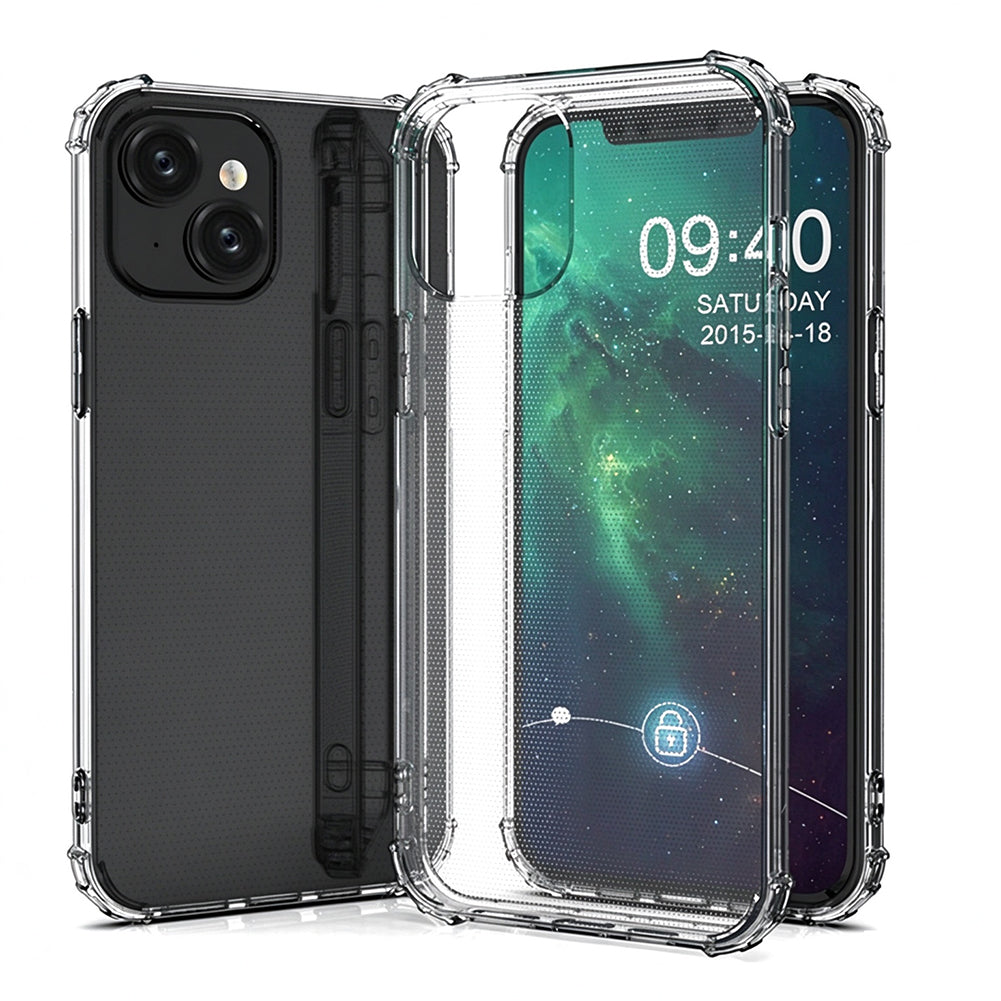 For iPhone 13 Mini Case with Air Cushion Clear Transparent Soft Cover SFL74