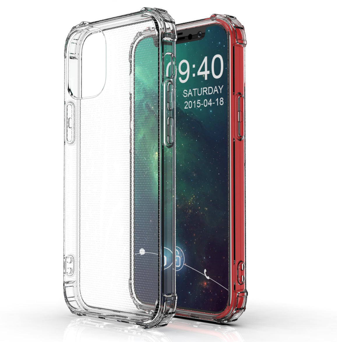 For iPhone 13 Mini Case with Air Cushion Clear Transparent Soft Cover SFL74