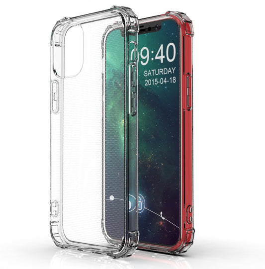 For iPhone 13 Mini Case with Air Cushion Clear Transparent Soft Cover SFL74