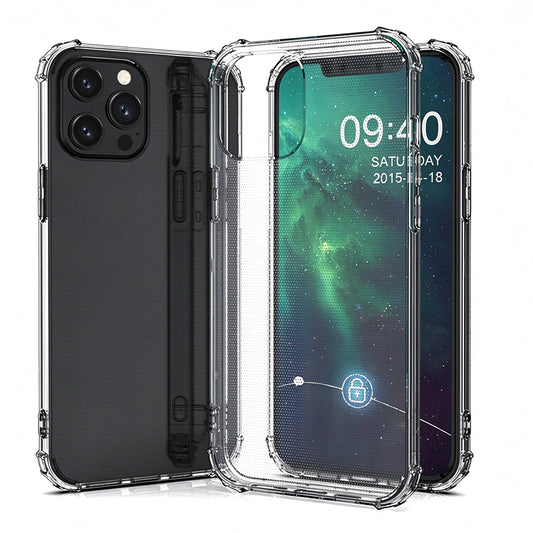 For iPhone 13 Pro Case with Air Cushion Clear Transparent Soft Cover SFL74