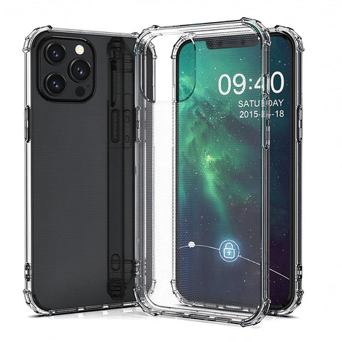 For iPhone 13 Pro Case with Air Cushion Clear Transparent Soft Cover SFL74