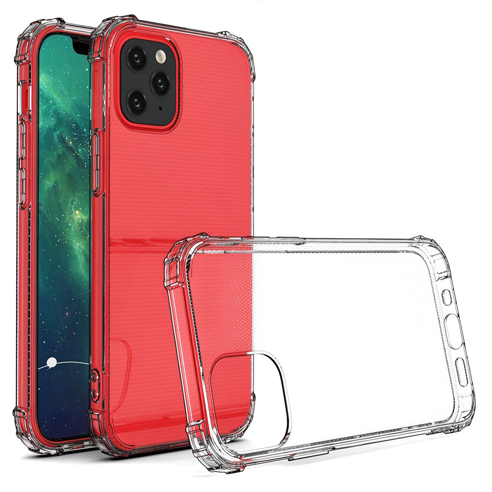 For iPhone 15 Pro Max Case with Air Cushion Clear Transparent Soft Cover SFL74