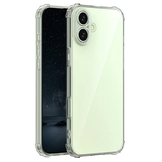For iPhone 16 Case with Air Cushion Clear Transparent Soft Cover SFL74