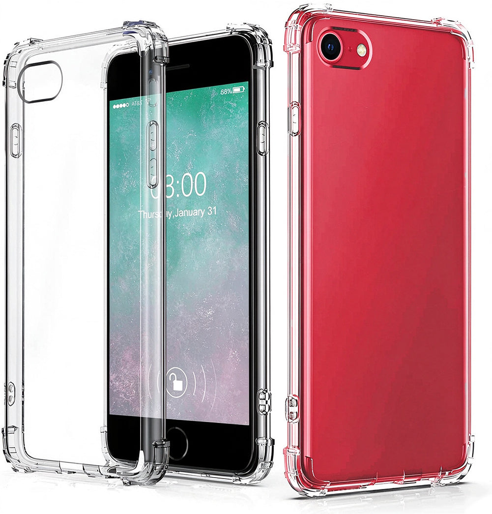 For iPhone SE2 7 8 Case with Air Cushion Clear Soft Cover SFL74