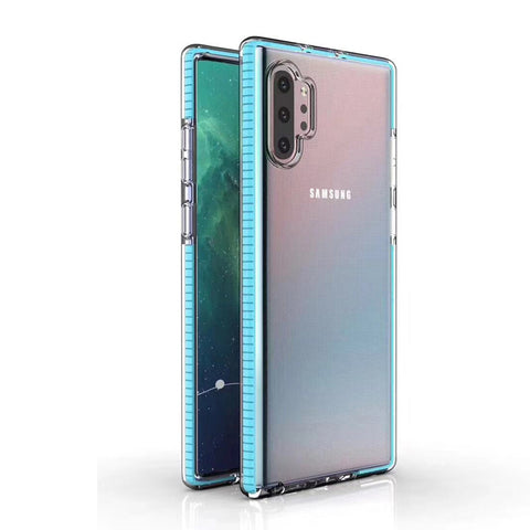 For Galaxy Note 10 Case with Seperate Color Bumper Transparent Soft Cover SFL79