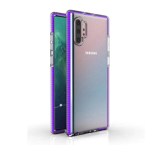 For Galaxy Note 10 Case with Seperate Color Bumper Transparent Soft Cover SFL79