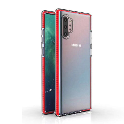 For Galaxy Note 10 Case with Seperate Color Bumper Transparent Soft Cover SFL79