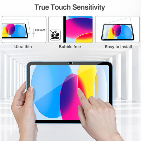For Apple iPad 10th 10.9 inch Tempered Glass Screen Protector