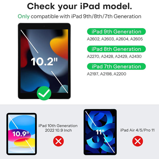 For Apple iPad 7th 8th 9th 10.2 inch Tempered Glass Screen Protector