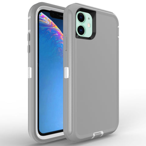 For iPhone 11 Case Heavy Duty Defender Cover with Belt Clip TRL32