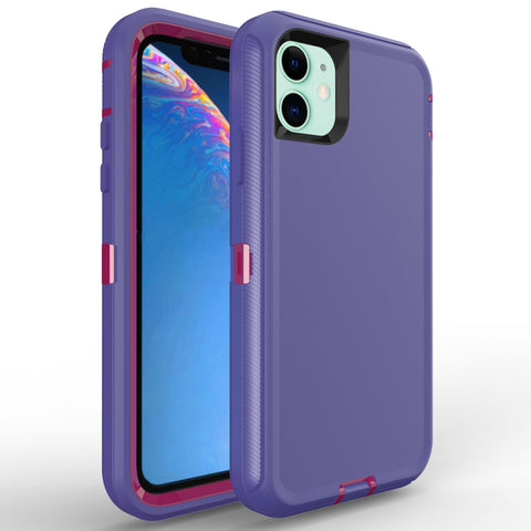 For iPhone 11 Case Heavy Duty Defender Cover with Belt Clip TRL32