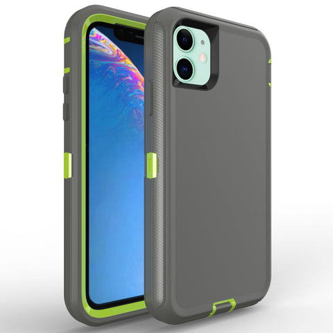 For iPhone 11 Case Heavy Duty Defender Cover with Belt Clip TRL32