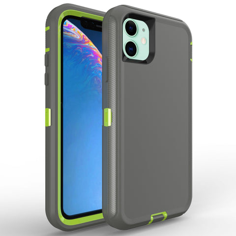 For iPhone 12 Case Heavy Duty Defender Cover with Belt Clip TRL32