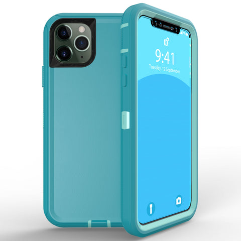 For iPhone 15 Pro Max Case Heavy Duty Defender Cover with Belt Clip TRL32