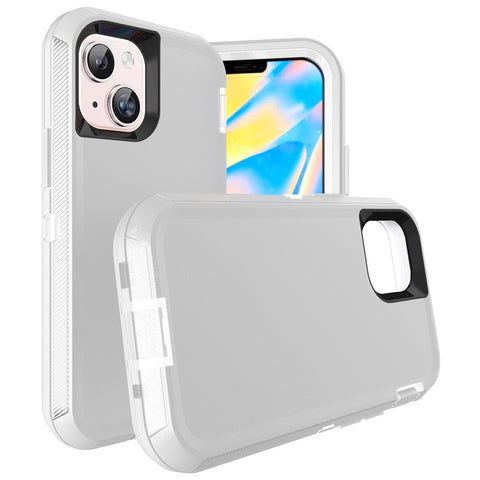For iPhone 13 Case Heavy Duty Defender Cover with Belt Clip TRL32