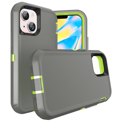 For iPhone 13 Case Heavy Duty Defender Cover with Belt Clip TRL32