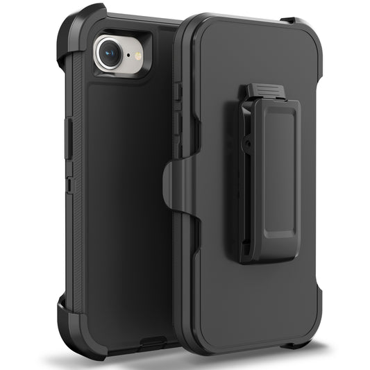 For iPhone 16e Case Heavy Duty Defender Cover with Belt Clip TRL32