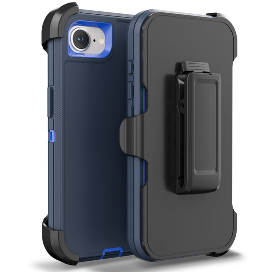 For iPhone 16e Case Heavy Duty Defender Cover with Belt Clip TRL32