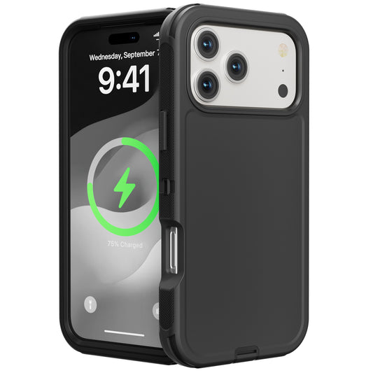 For Apple iPhone 17 Pro Case Heavy Duty Shockproof Cover with Belt Clip 6.3-inch TRL32