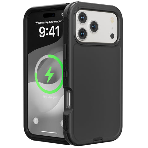 For Apple iPhone 17 Pro Case Heavy Duty Shockproof Cover with Belt Clip 6.3-inch TRL32