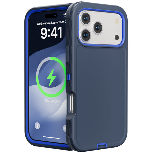 For Apple iPhone 17 Pro Case Heavy Duty Shockproof Cover with Belt Clip 6.3-inch TRL32