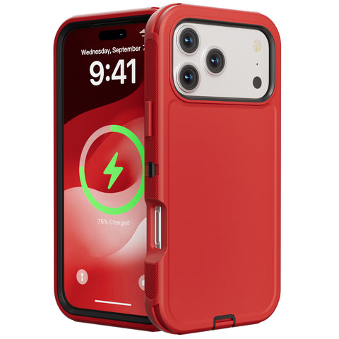 For Apple iPhone 17 Pro Case Heavy Duty Shockproof Cover with Belt Clip 6.3-inch TRL32