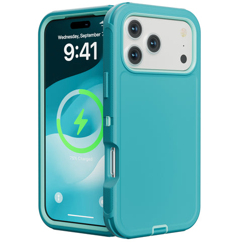 For Apple iPhone 17 Pro Case Heavy Duty Shockproof Cover with Belt Clip 6.3-inch TRL32