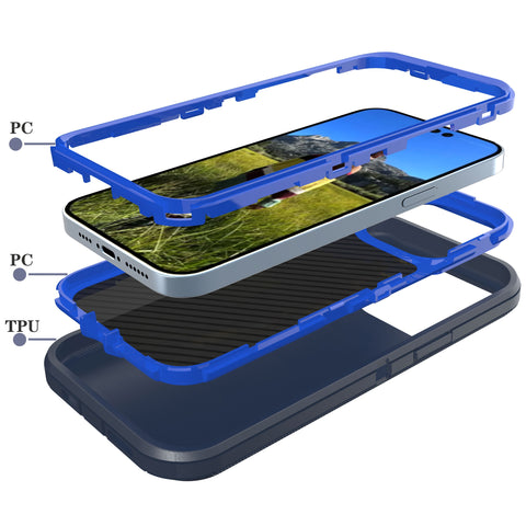 For iPhone 11 Pro Max Case Heavy Duty Defender Cover with Belt Clip TRL32